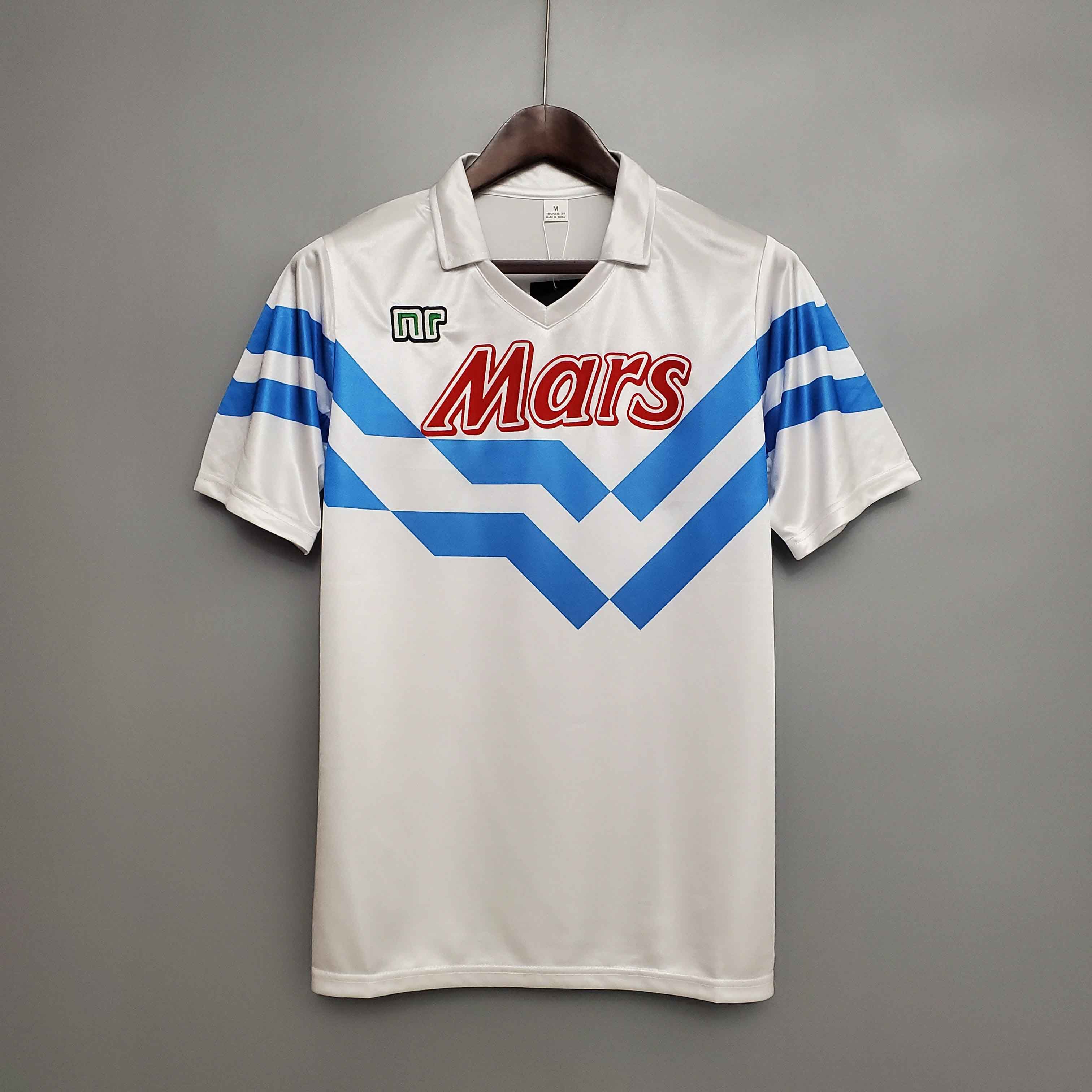 NR Nicola Raccuglia - Ufficiale Replica Maglia da Calcio Napoli 1990-1991 +  Numero 10 (Maradona)