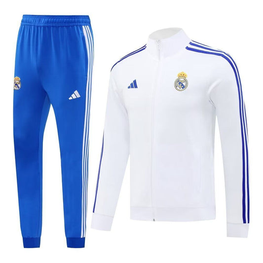 Madrid white blue tan